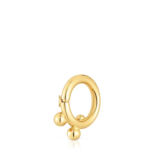 Small Ring with 18kt gold plating over silver and details Hold