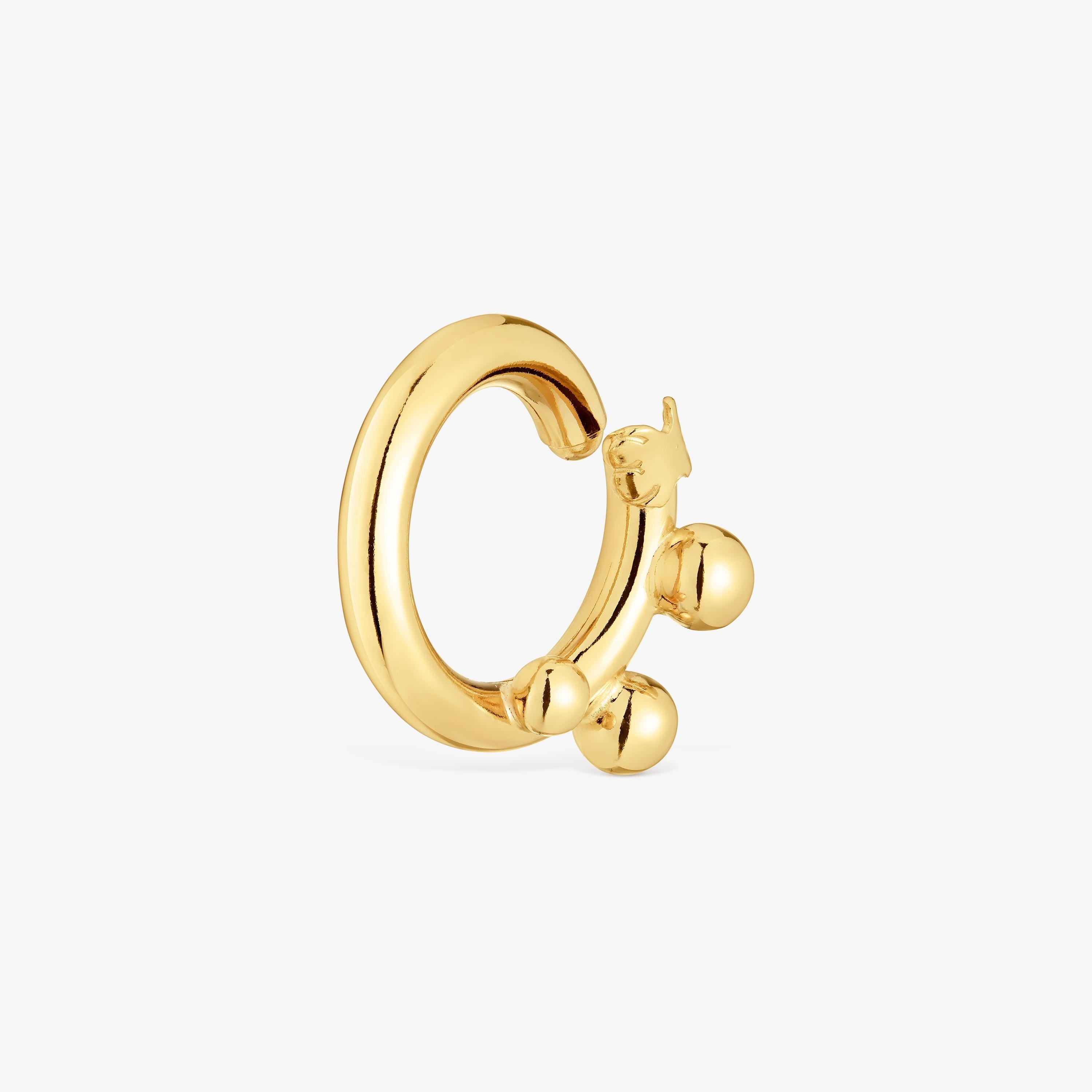Ring with 18K gold vermeil and details Hold