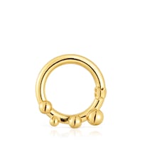 Medium Ring with 18kt gold plating over silver and details Hold