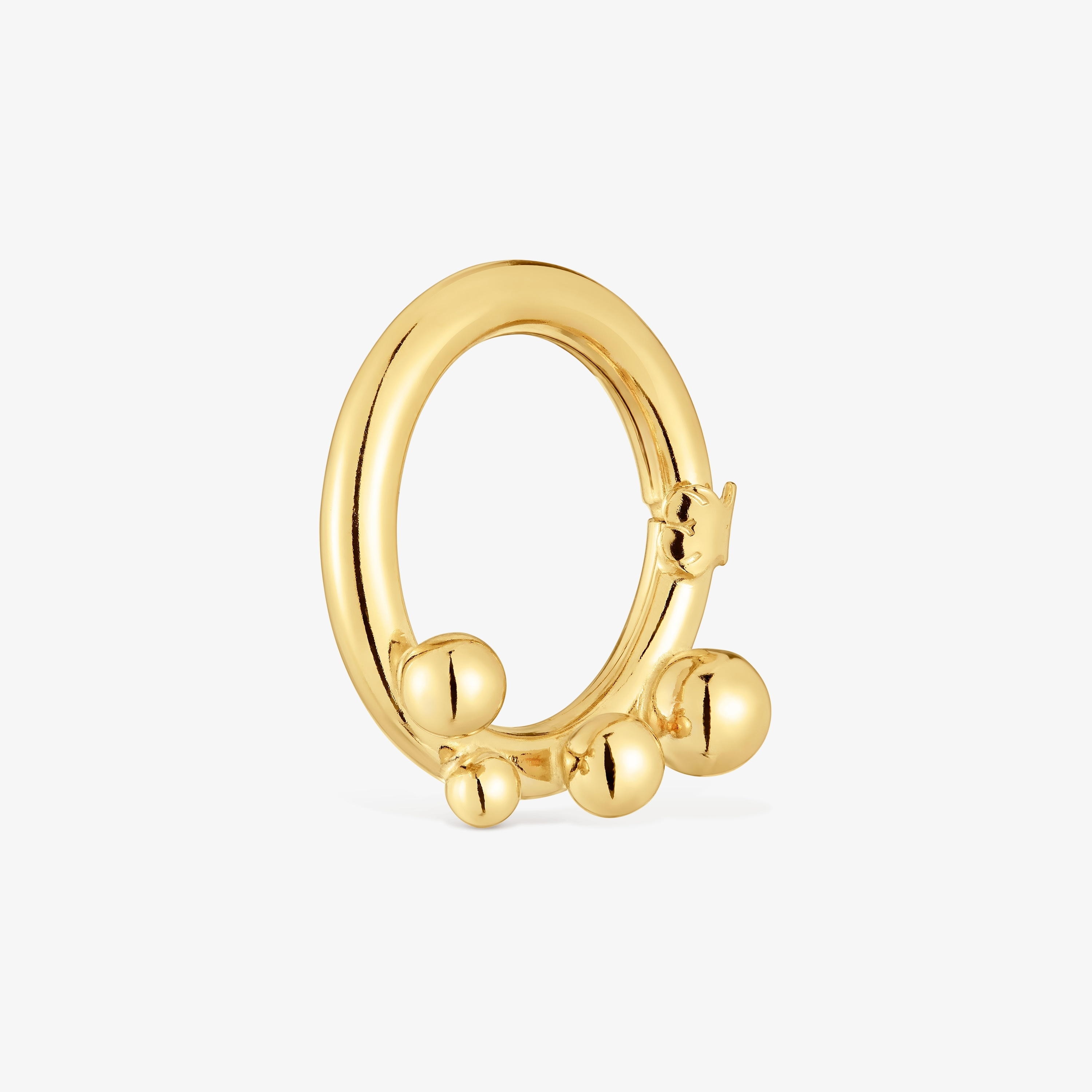 Medium Ring with 18K gold vermeil and details Hold