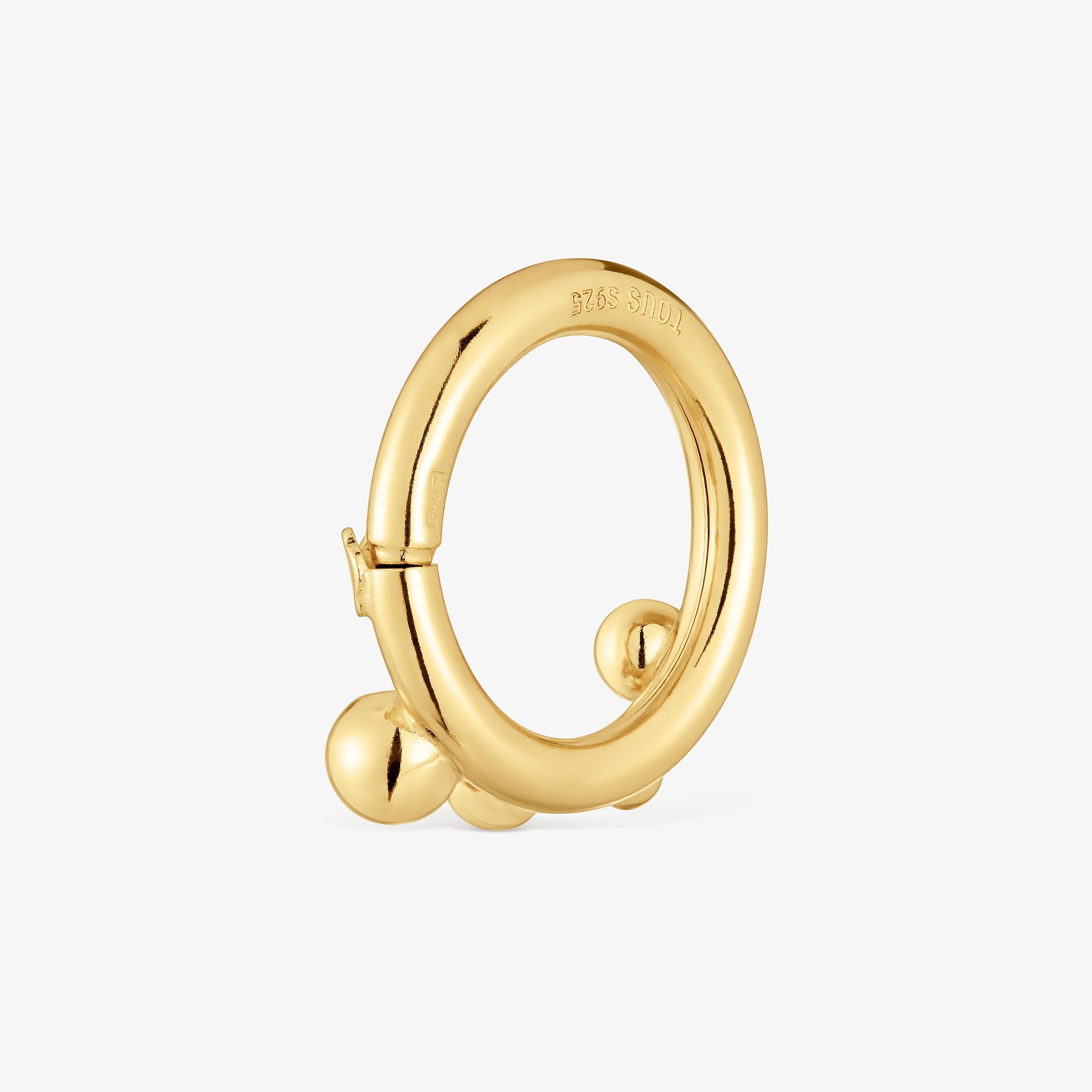Medium Ring with 18K gold vermeil and details Hold