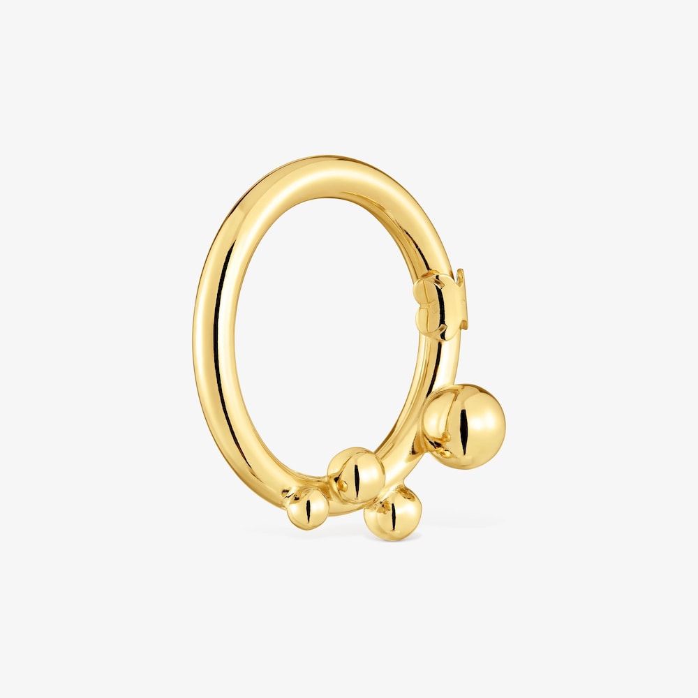 Large Ring with 18K gold vermeil and details Hold