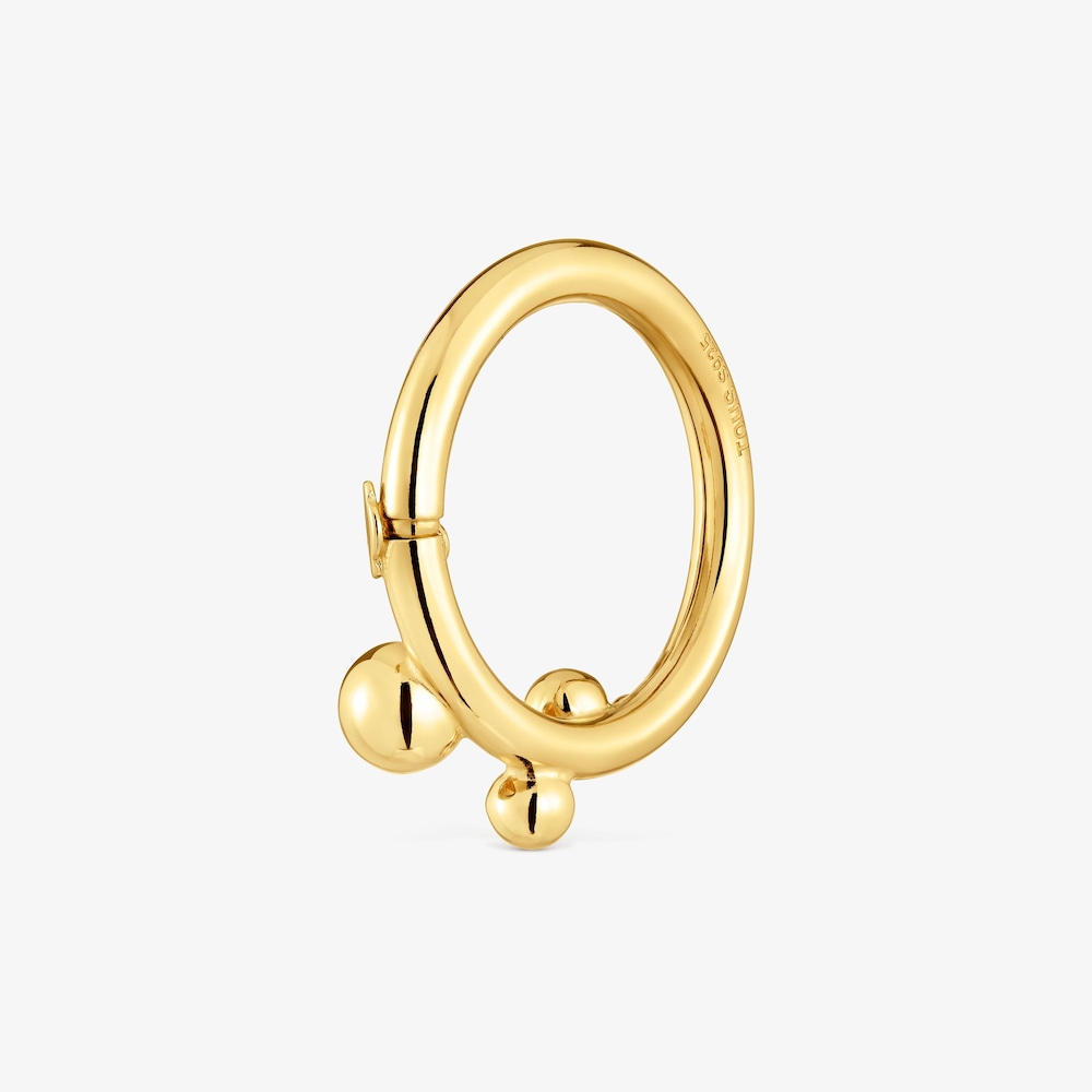 Large Ring with 18K gold vermeil and details Hold