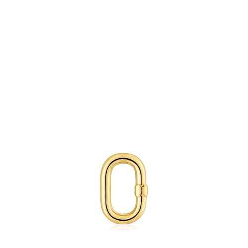 Small Ring with 18kt gold plating over silver Hold Oval