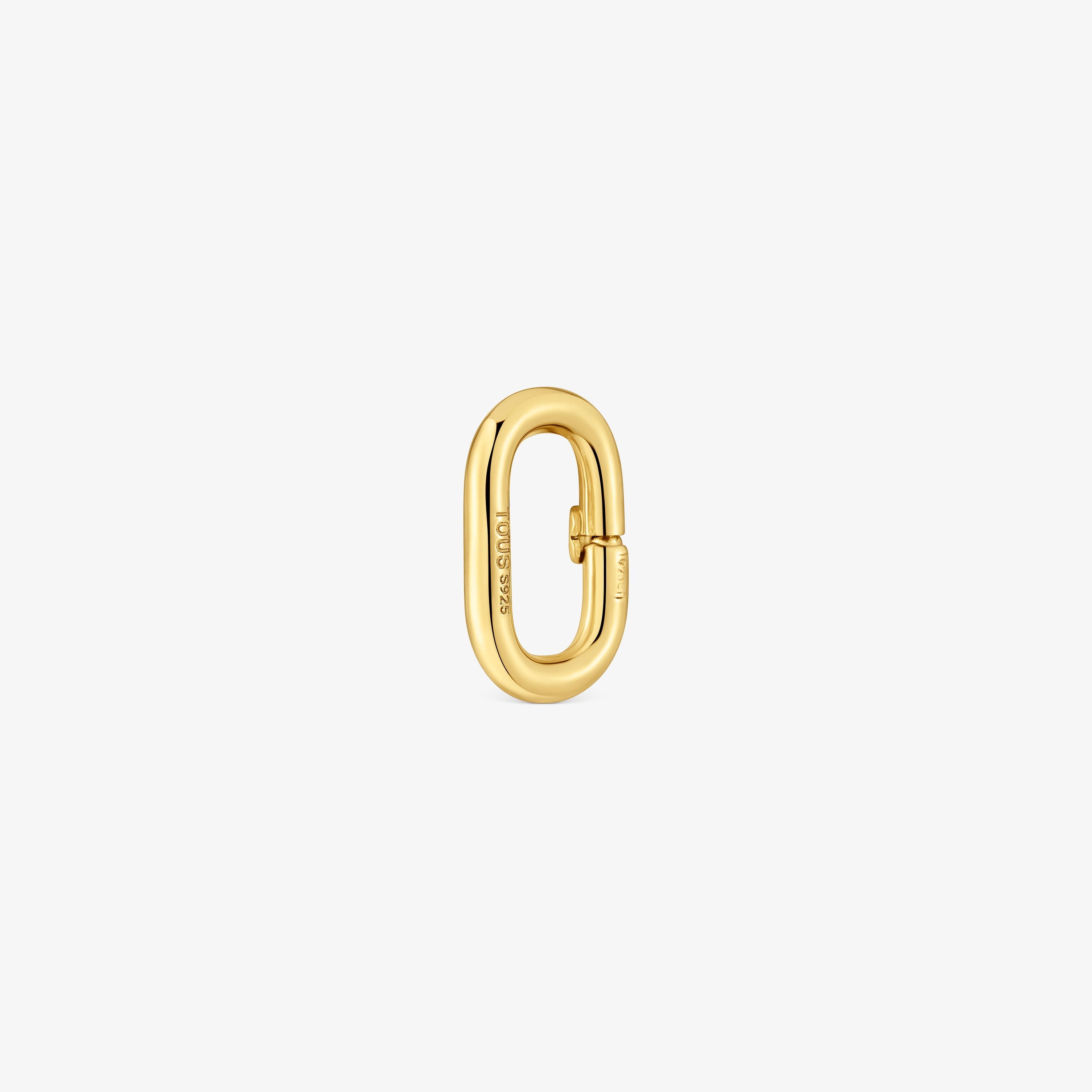 Ring with 18K gold vermeil Hold Oval