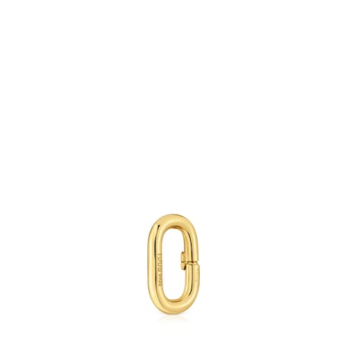 Small Ring with 18kt gold plating over silver Hold Oval
