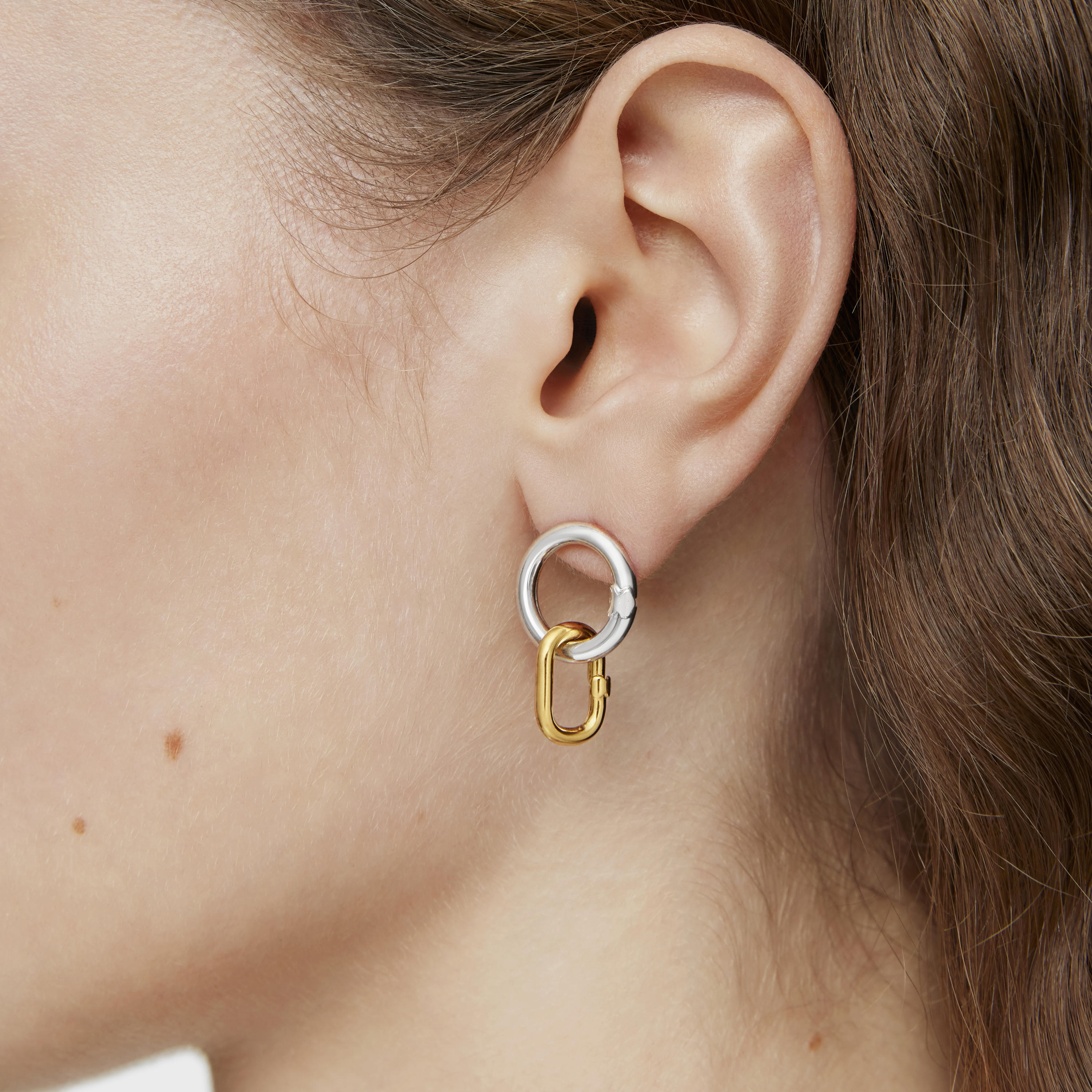 Ring with 18K gold vermeil Hold Oval