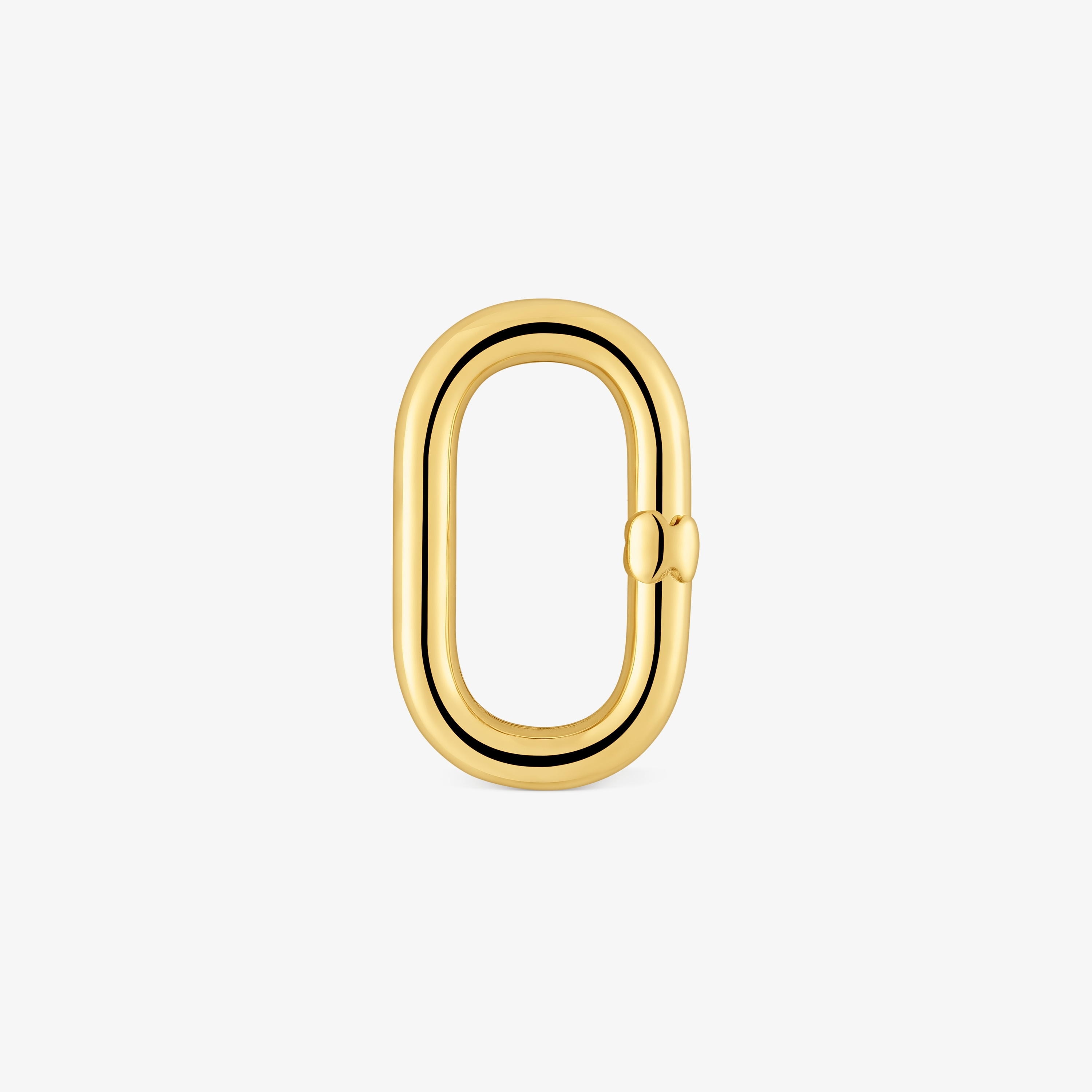 Medium Ring with 18K gold vermeil Hold Oval