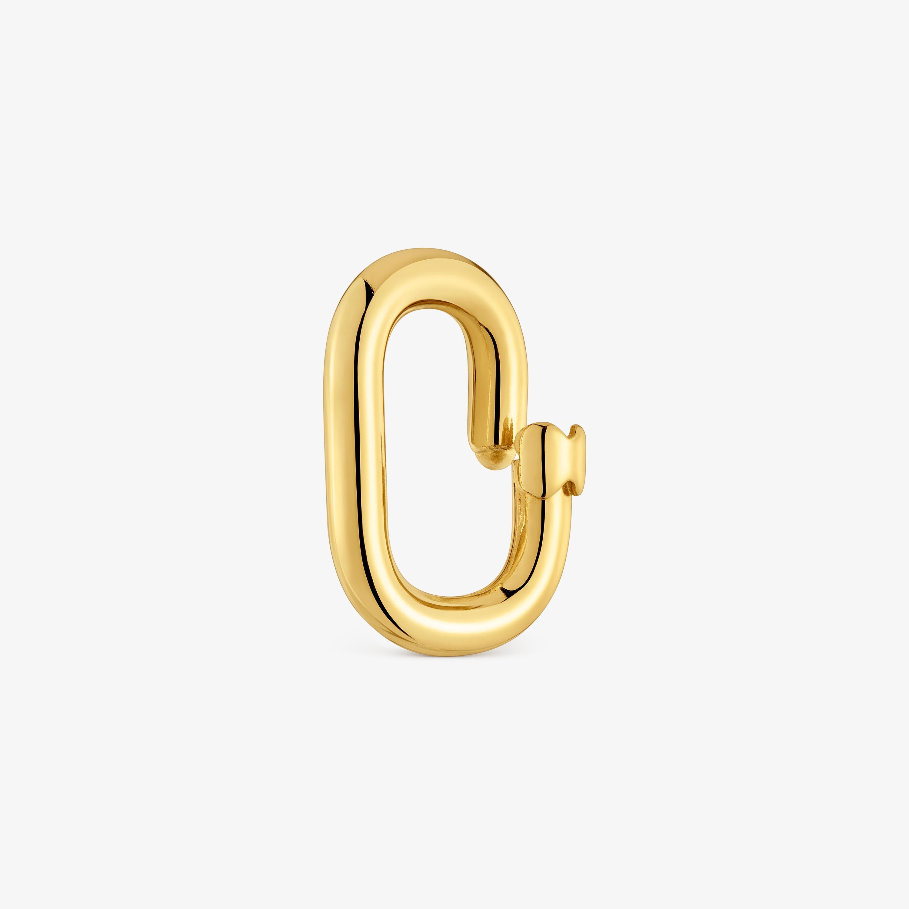Medium Ring with 18K gold vermeil Hold Oval