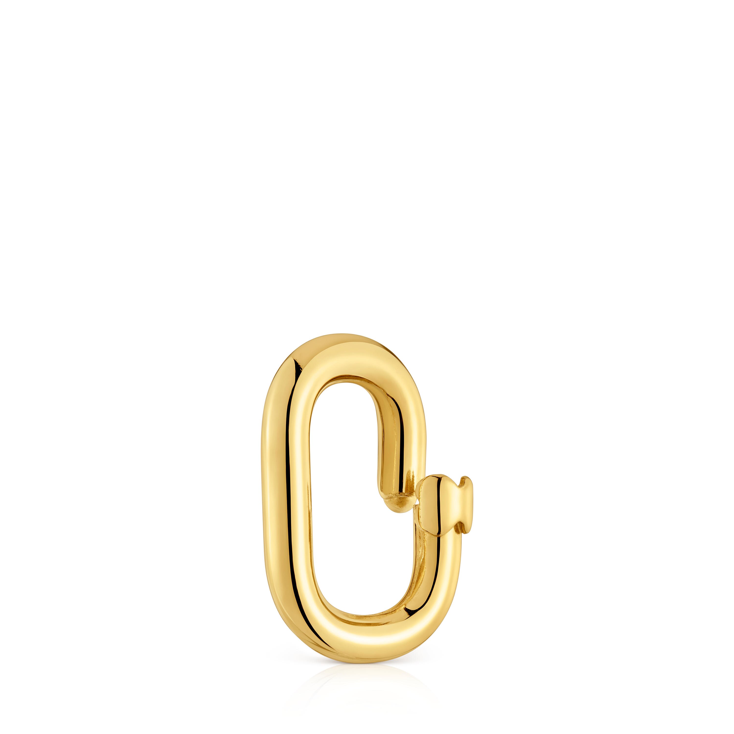Medium Ring with 18K gold vermeil Hold Oval