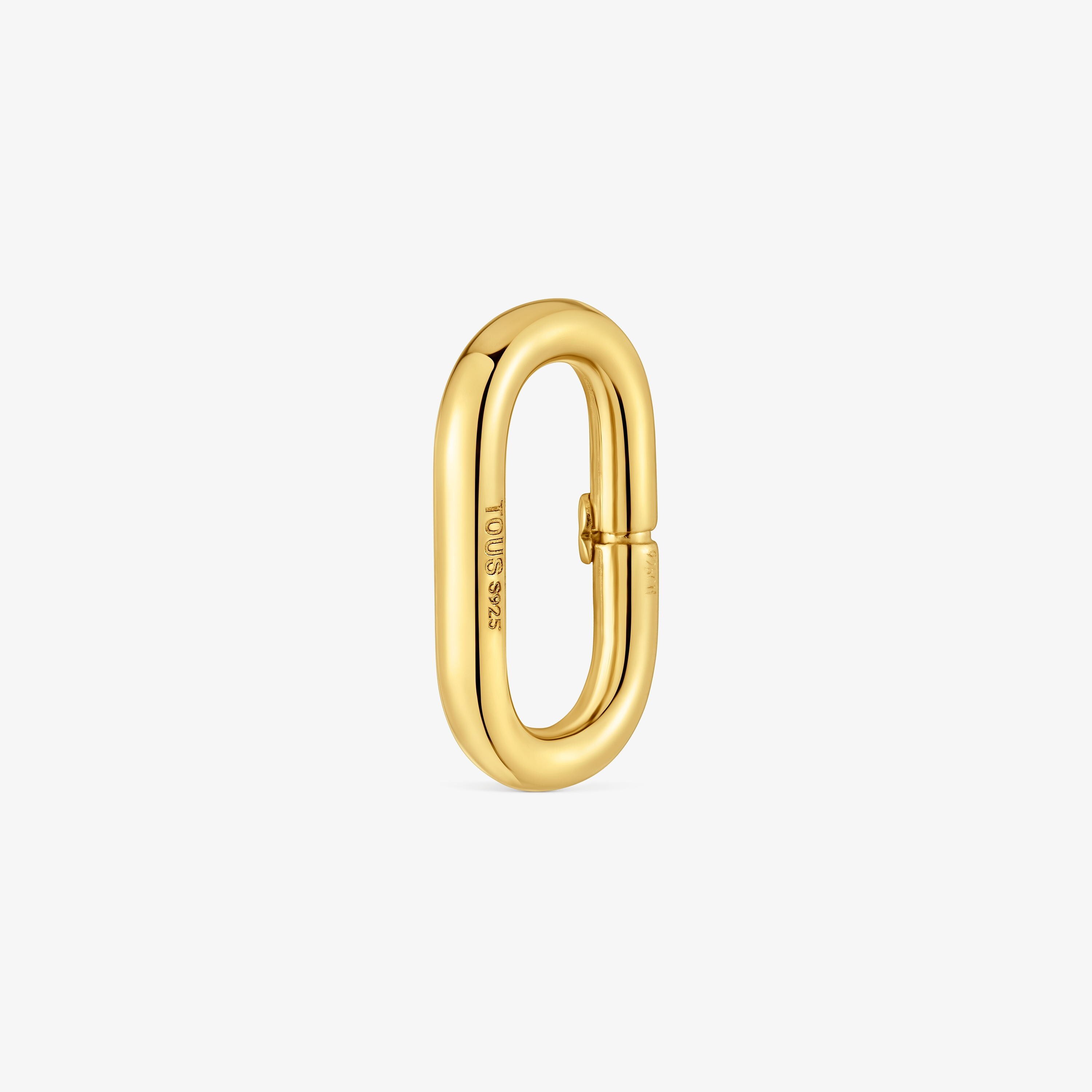 Medium Ring with 18K gold vermeil Hold Oval