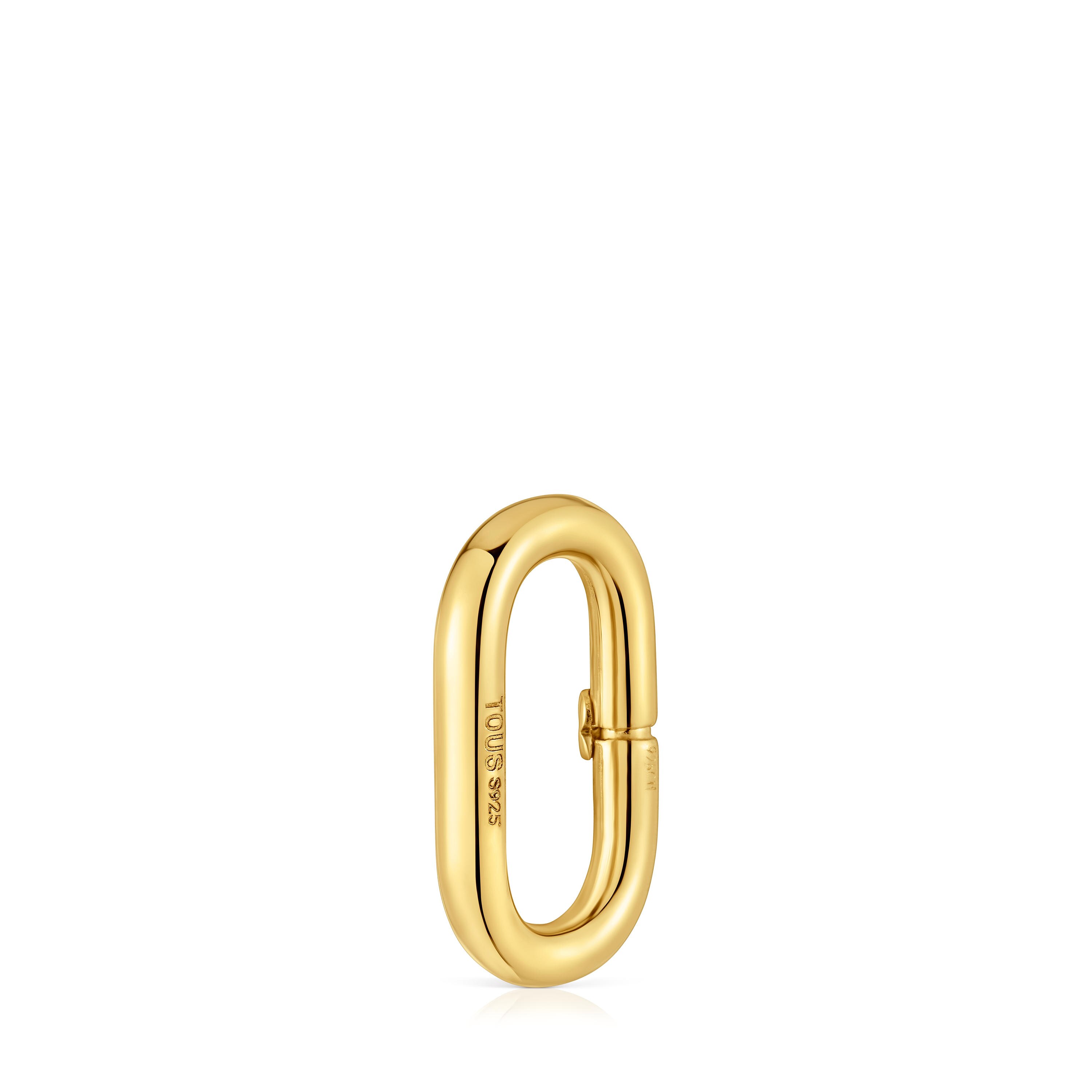Medium Ring with 18K gold vermeil Hold Oval