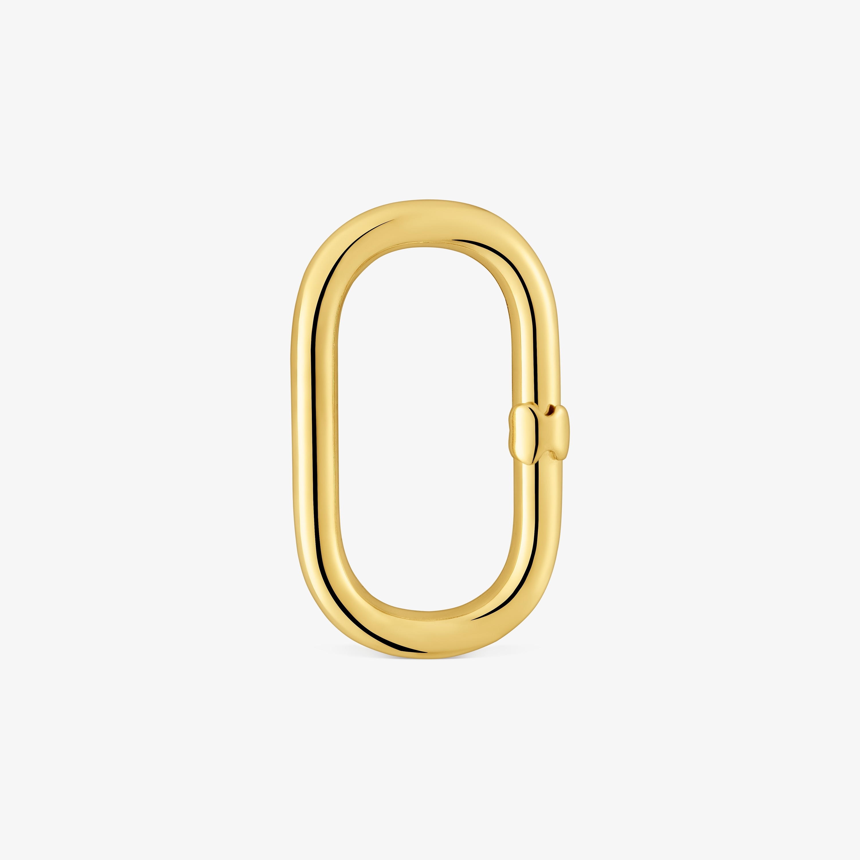 Large Ring with 18K gold vermeil Hold Oval