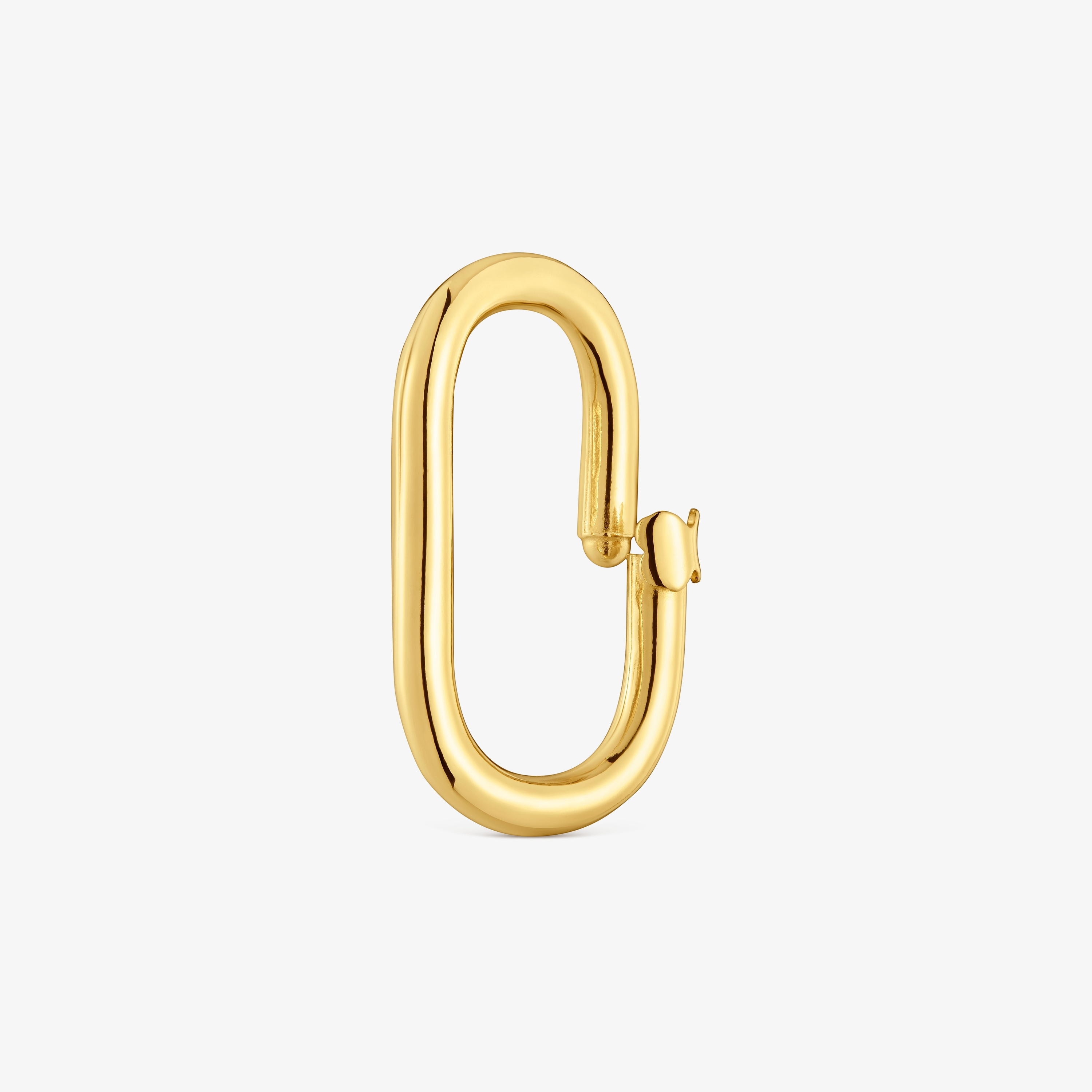 Large Ring with 18K gold vermeil Hold Oval