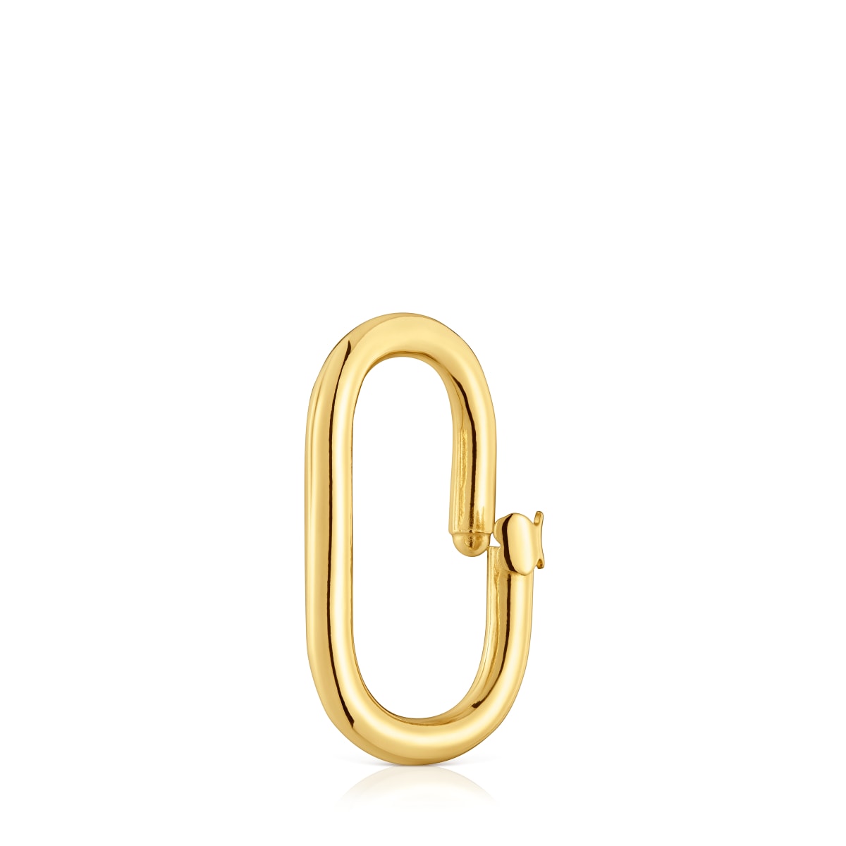 Large Ring with 18kt gold plating over silver Hold Oval