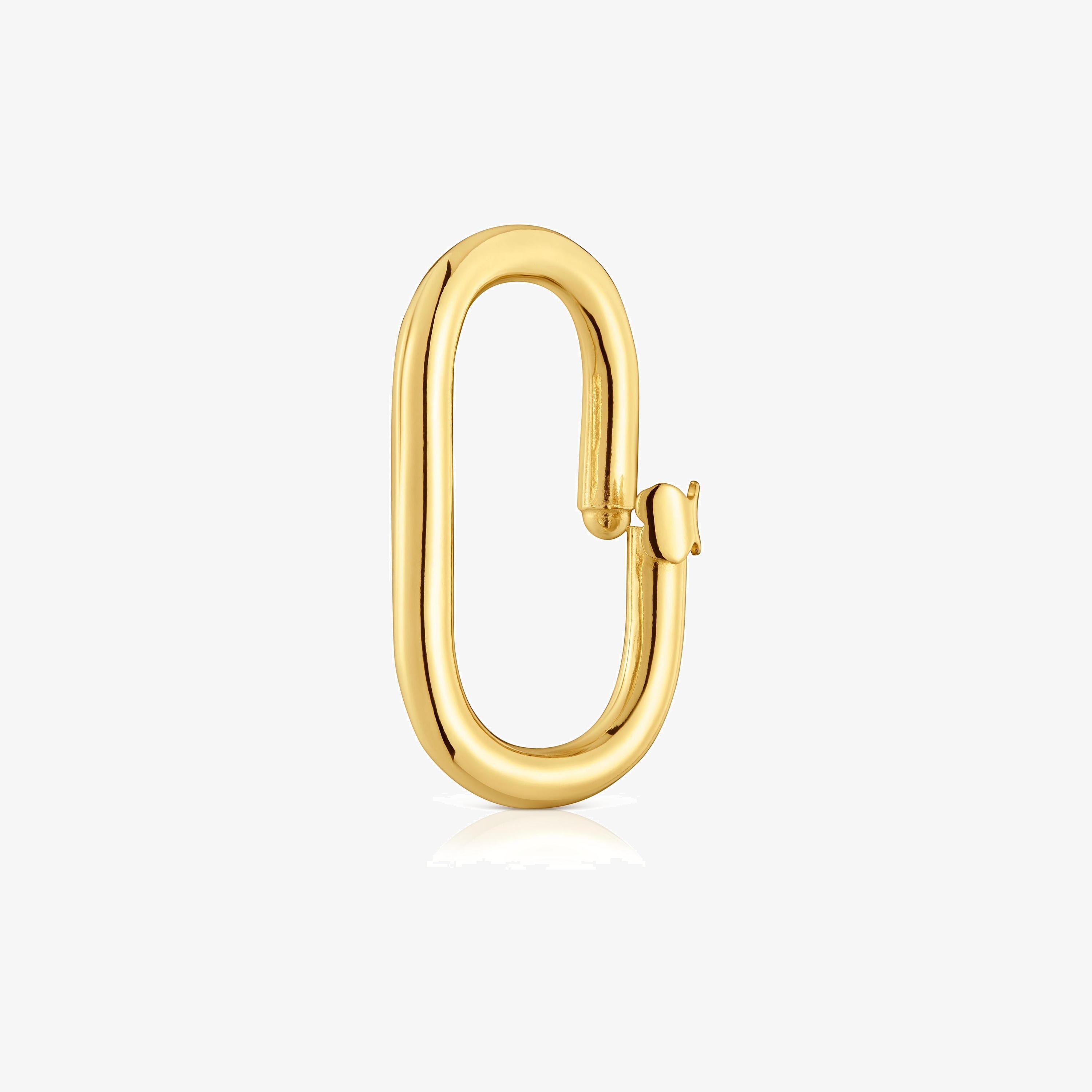 Large Ring with 18K gold vermeil Hold Oval