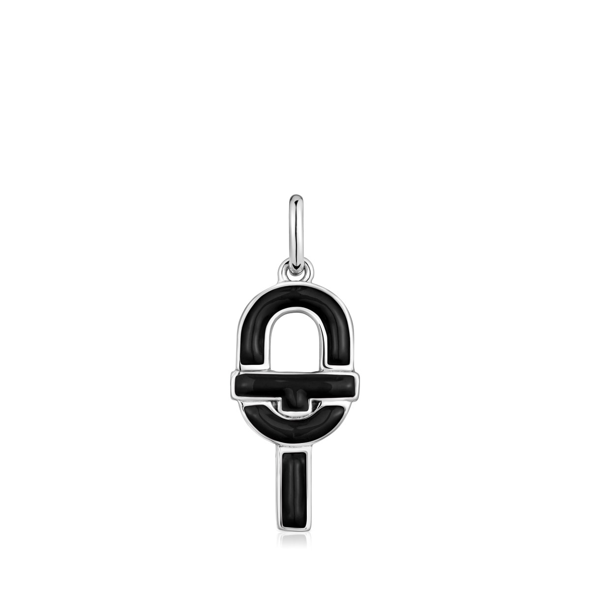 Medium silver and black enamel Pendant TOUS MANIFESTO