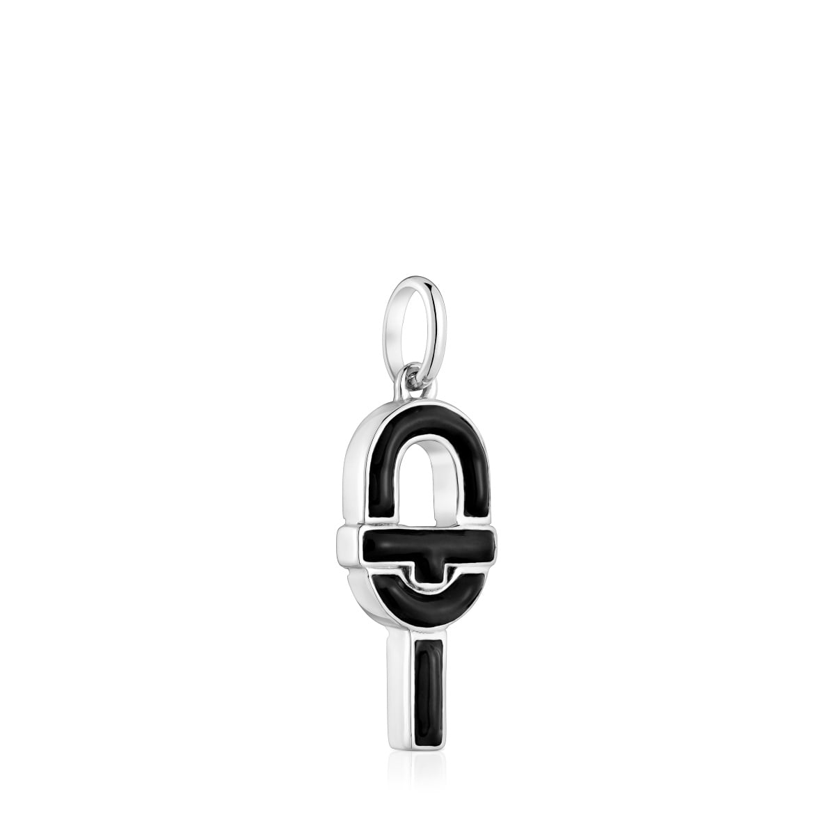 Medium silver and black enamel Pendant TOUS MANIFESTO