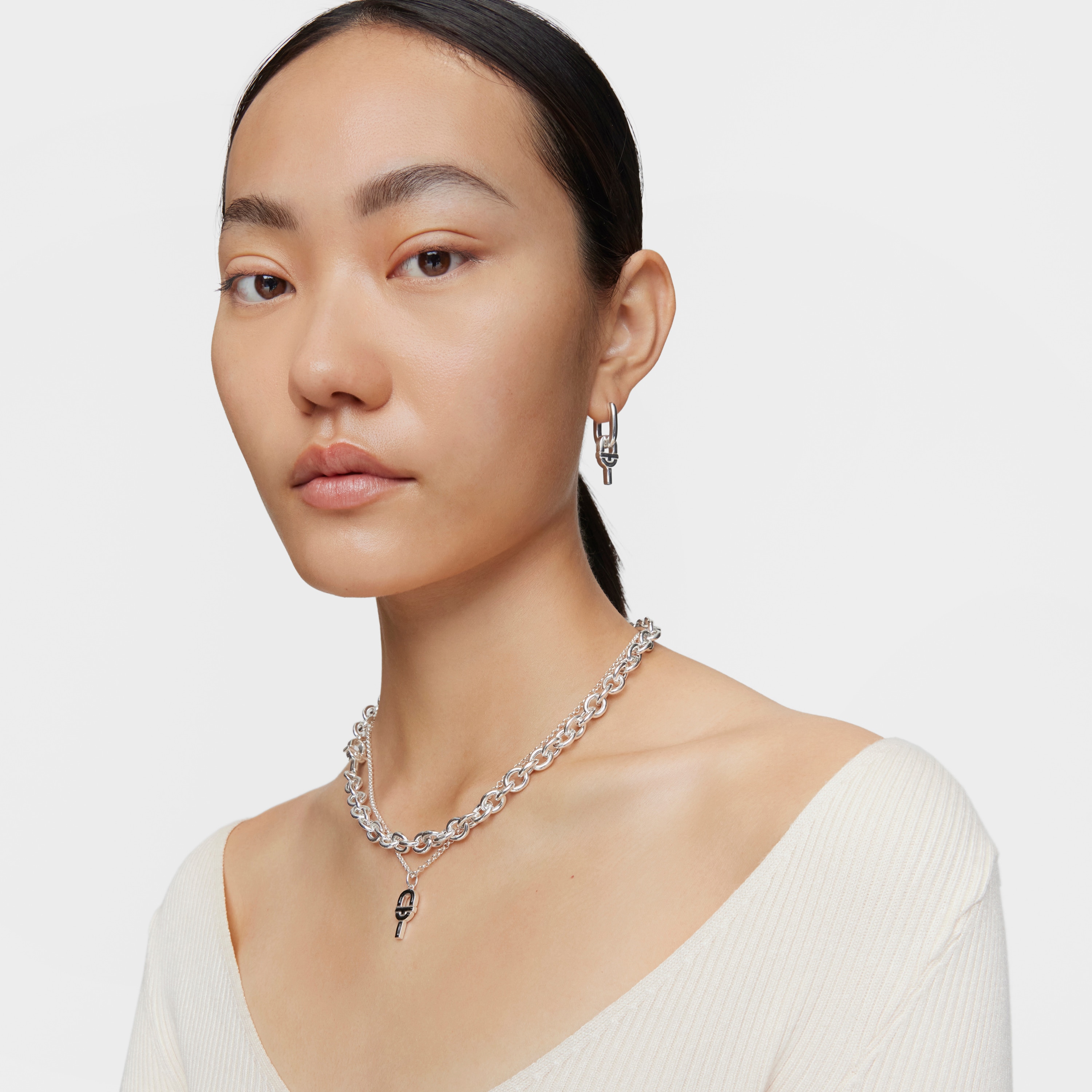 silver and enamel Pendant TOUS MANIFESTO