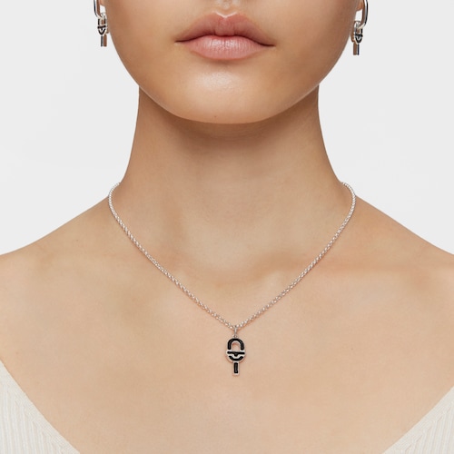 Medium silver and black enamel Pendant TOUS MANIFESTO