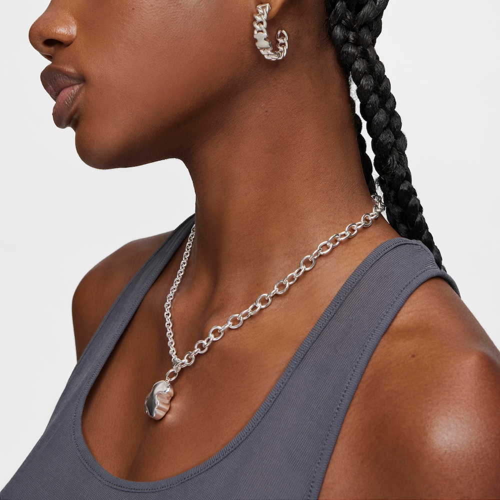 Colgante mediano de plata oso Bold Motif