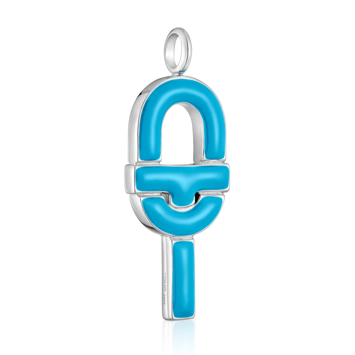 Large silver and blue enamel Pendant TOUS MANIFESTO