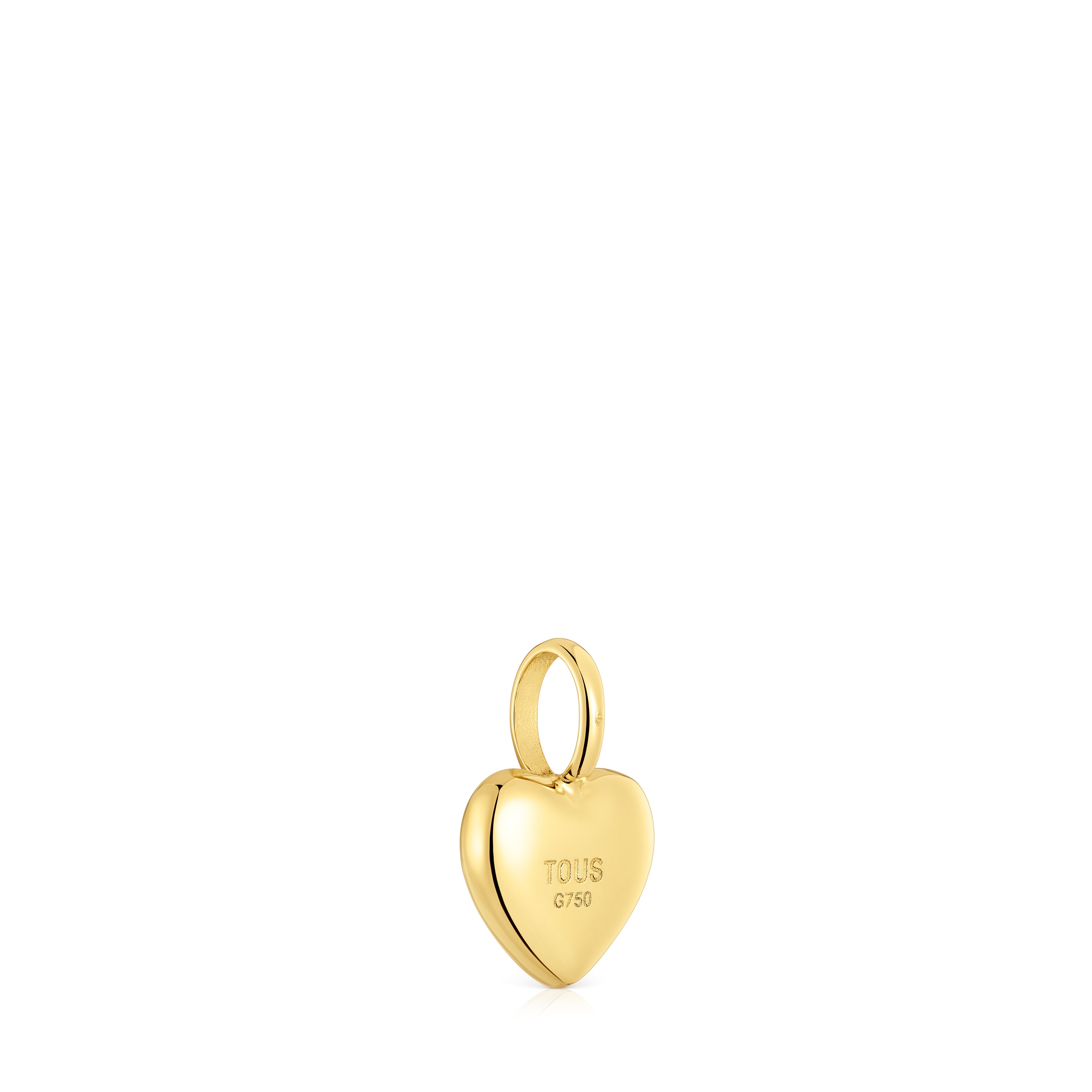 Gold Pendant with small heart diamond My Other Half