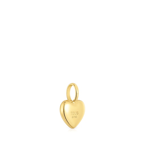 Gold Pendant with small heart diamond My Other Half