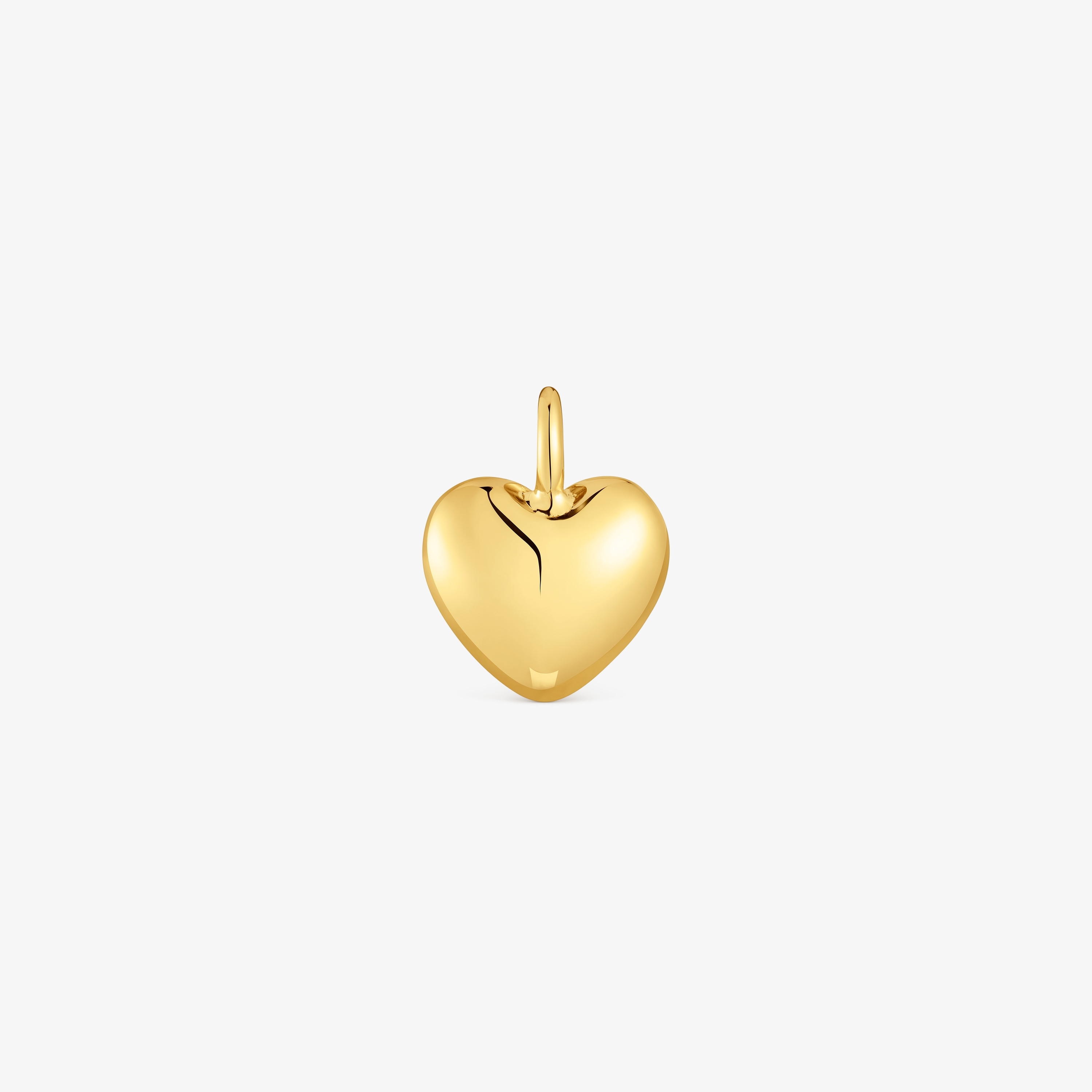 Small 18K solid gold heart Pendant My Other Half