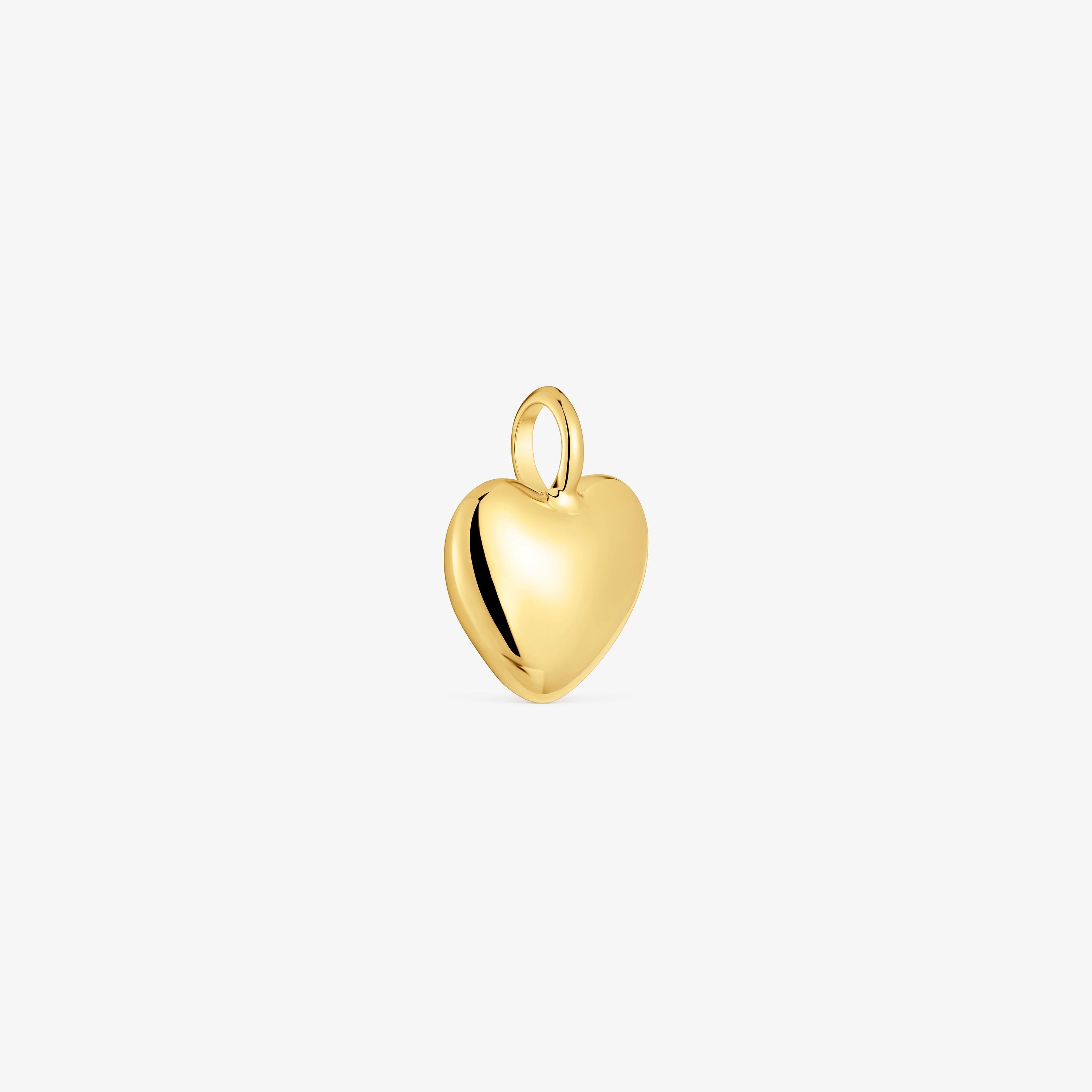 Small 18K solid gold heart Pendant My Other Half