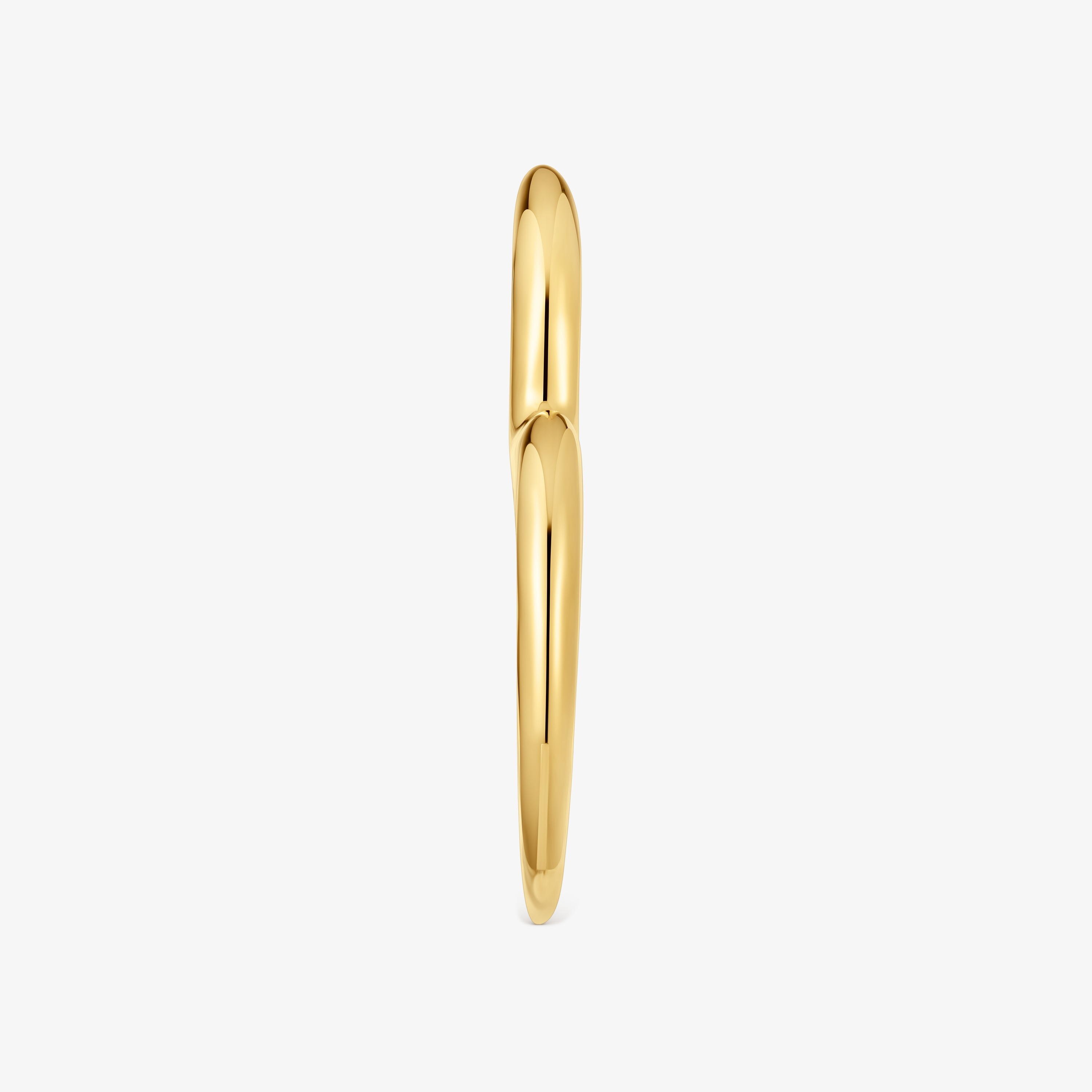 Single heart Hoop earring with 18K gold vermeil My Other Half