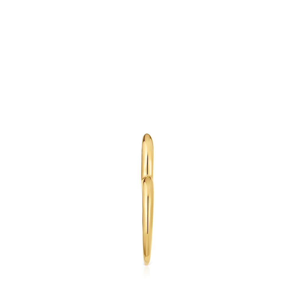 Pendiente suelto aro corazón con baño de oro 18 kt sobre plata My Other Half