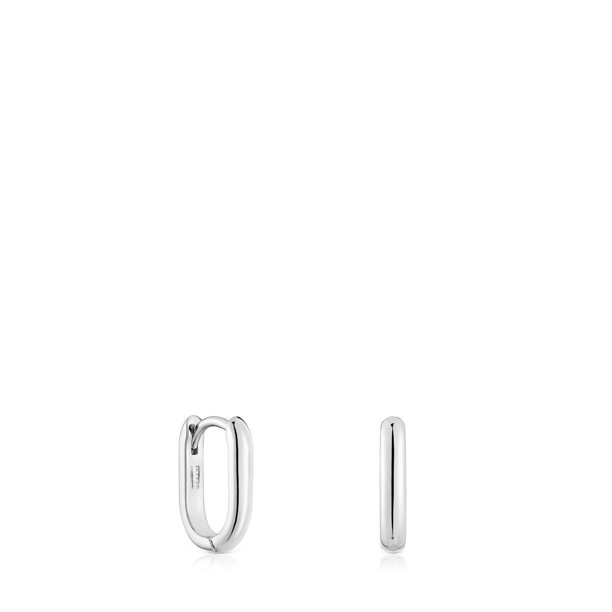 Pendientes aro cortos de plata 12 mm Basicos