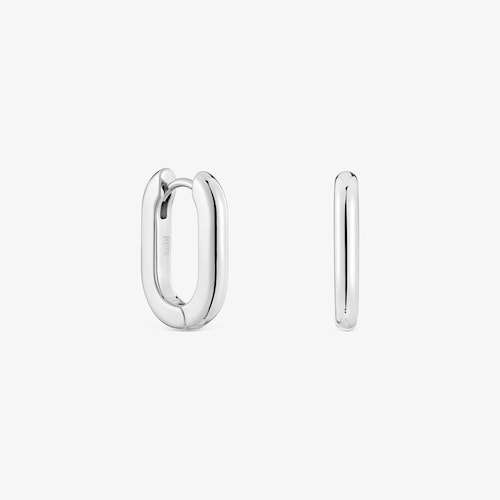 Short 18.2&nbsp;mm silver Hoop earrings TOUS Basics