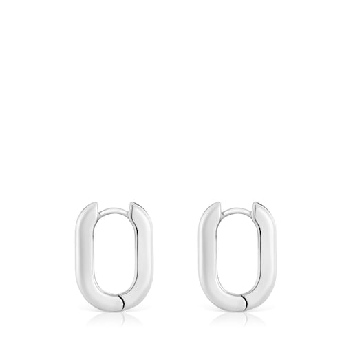 Short 18,2 mm silver Hoop earrings TOUS Basics