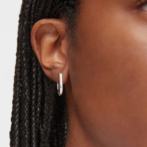 Short 18,2 mm silver Hoop earrings TOUS Basics
