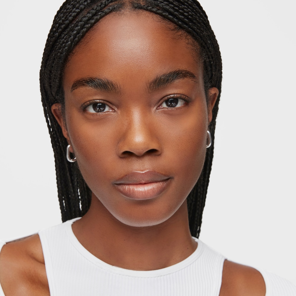 Short 18,2 mm silver Hoop earrings TOUS Basics image number 5