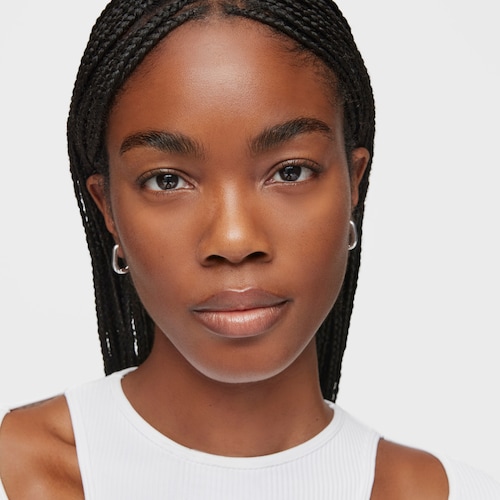 Short 18,2 mm silver Hoop earrings TOUS Basics