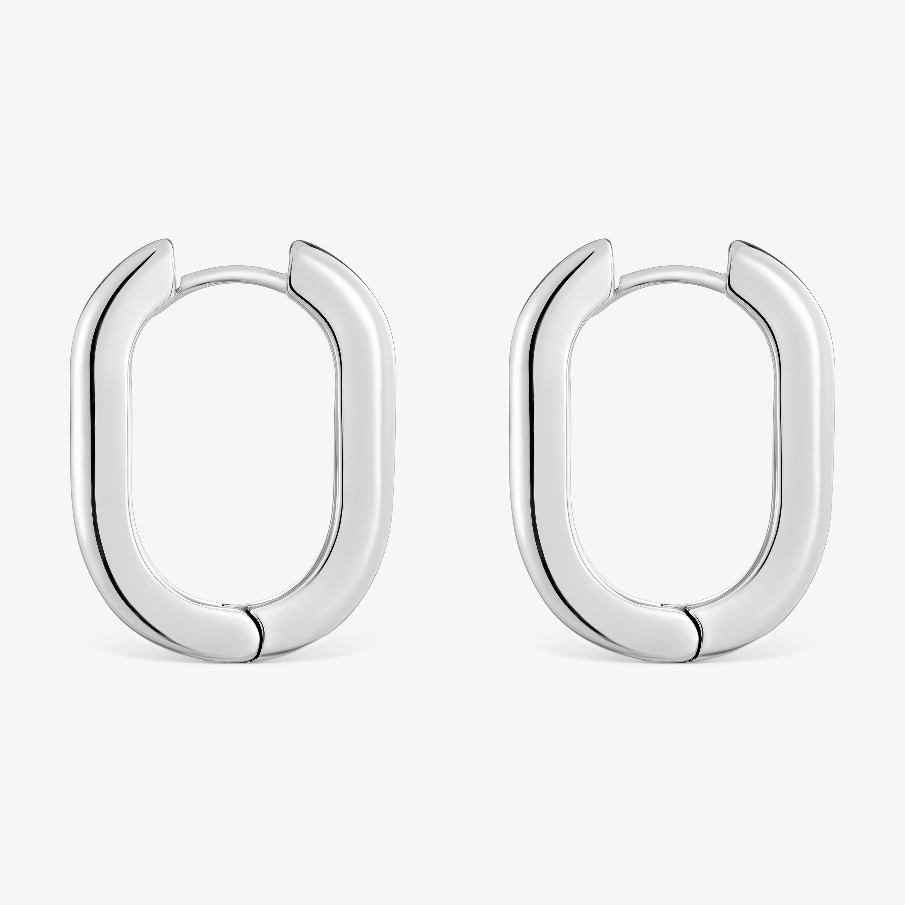 Long 22 mm silver Hoop earrings TOUS Basics