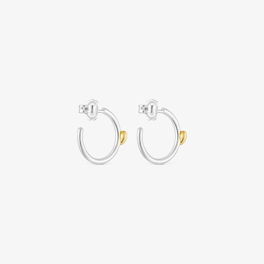 Aros aro coraz&oacute;n bicolor My Other Half