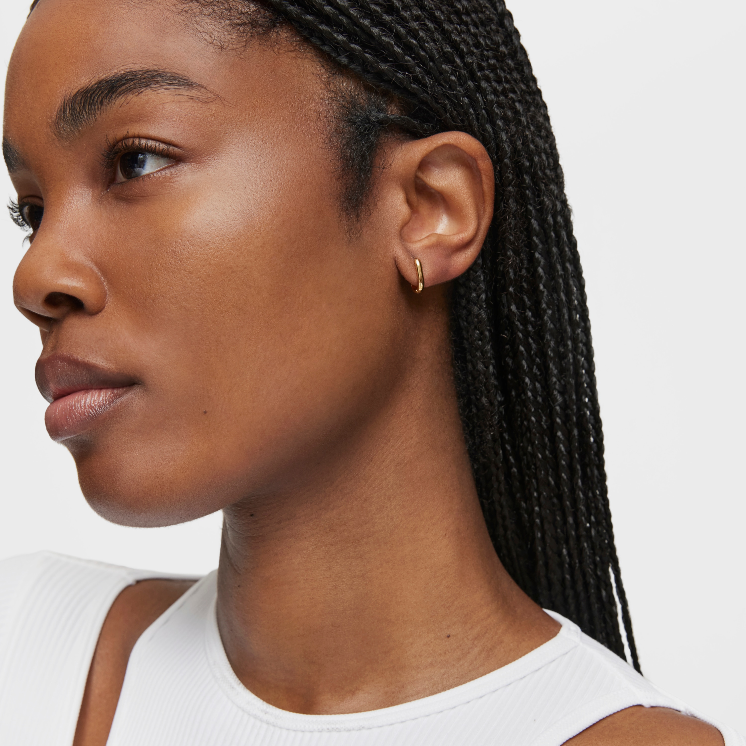 Short mm Hoop earrings with 18K gold vermeil TOUS Basics