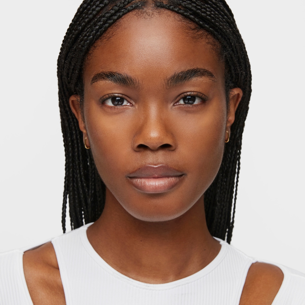 Short 12 mm Hoop earrings with 18kt gold plating over silver TOUS Basics