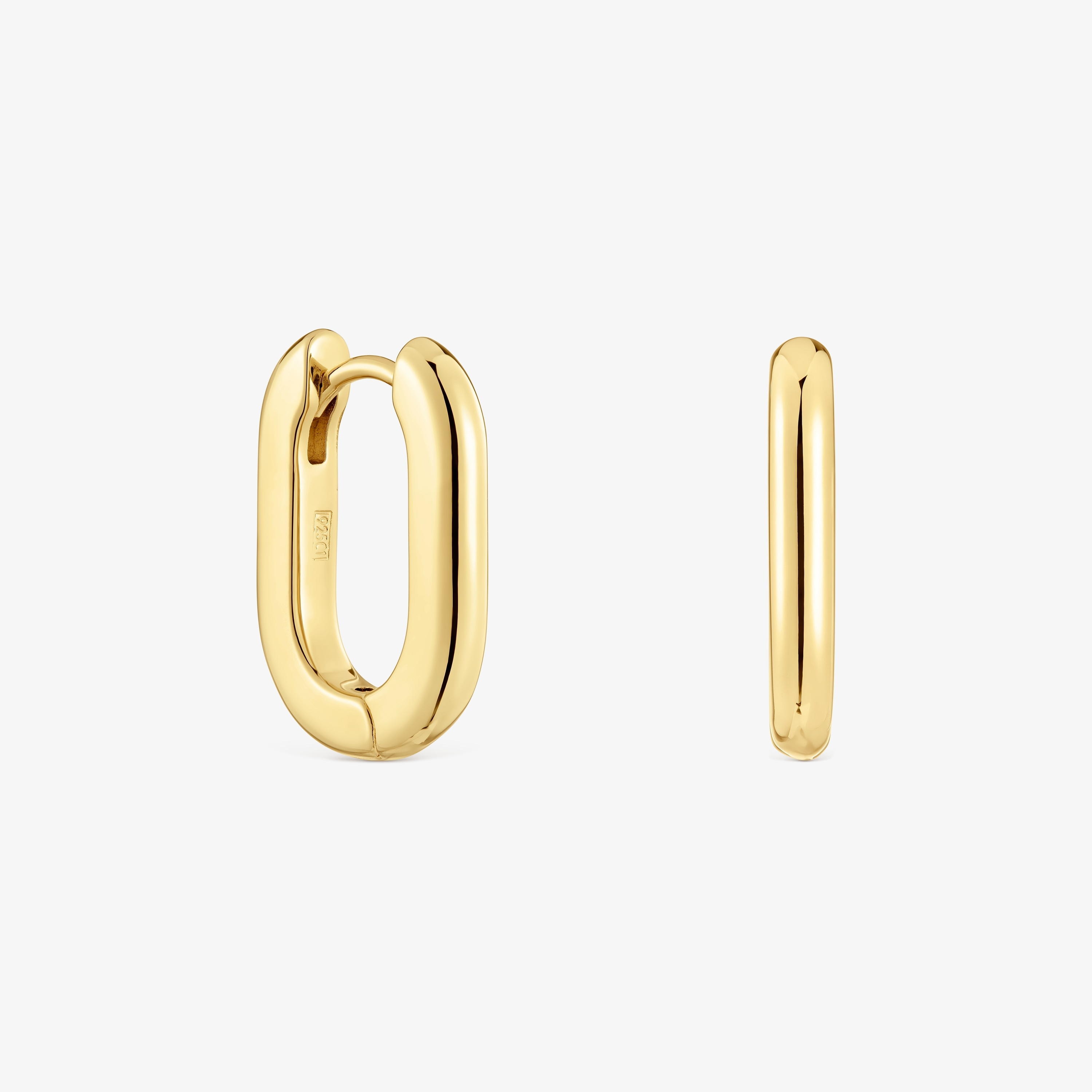 Short  mm Hoop earrings with 18K gold vermeil TOUS Basics