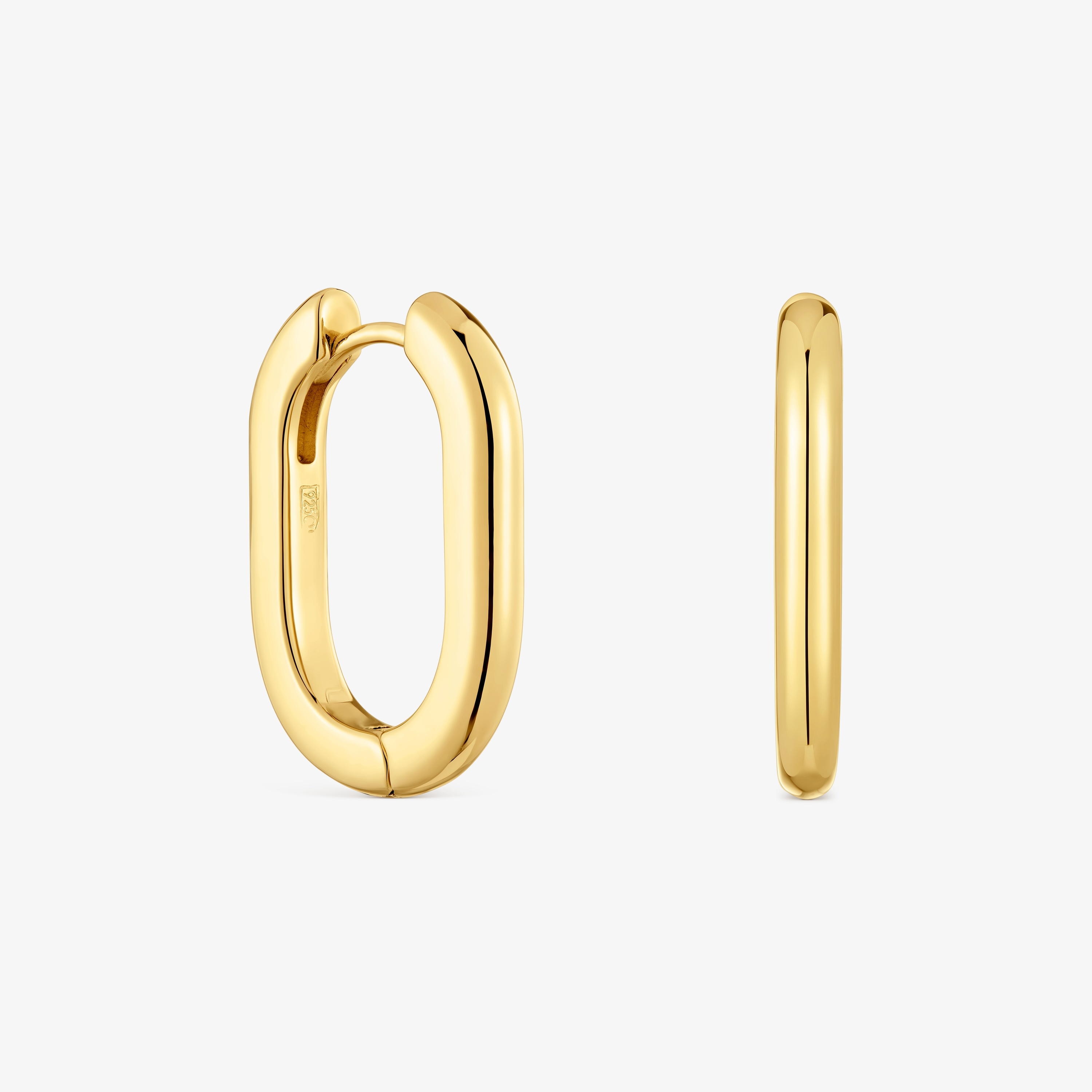 Long  mm Hoop earrings with 18K gold vermeil TOUS Basics