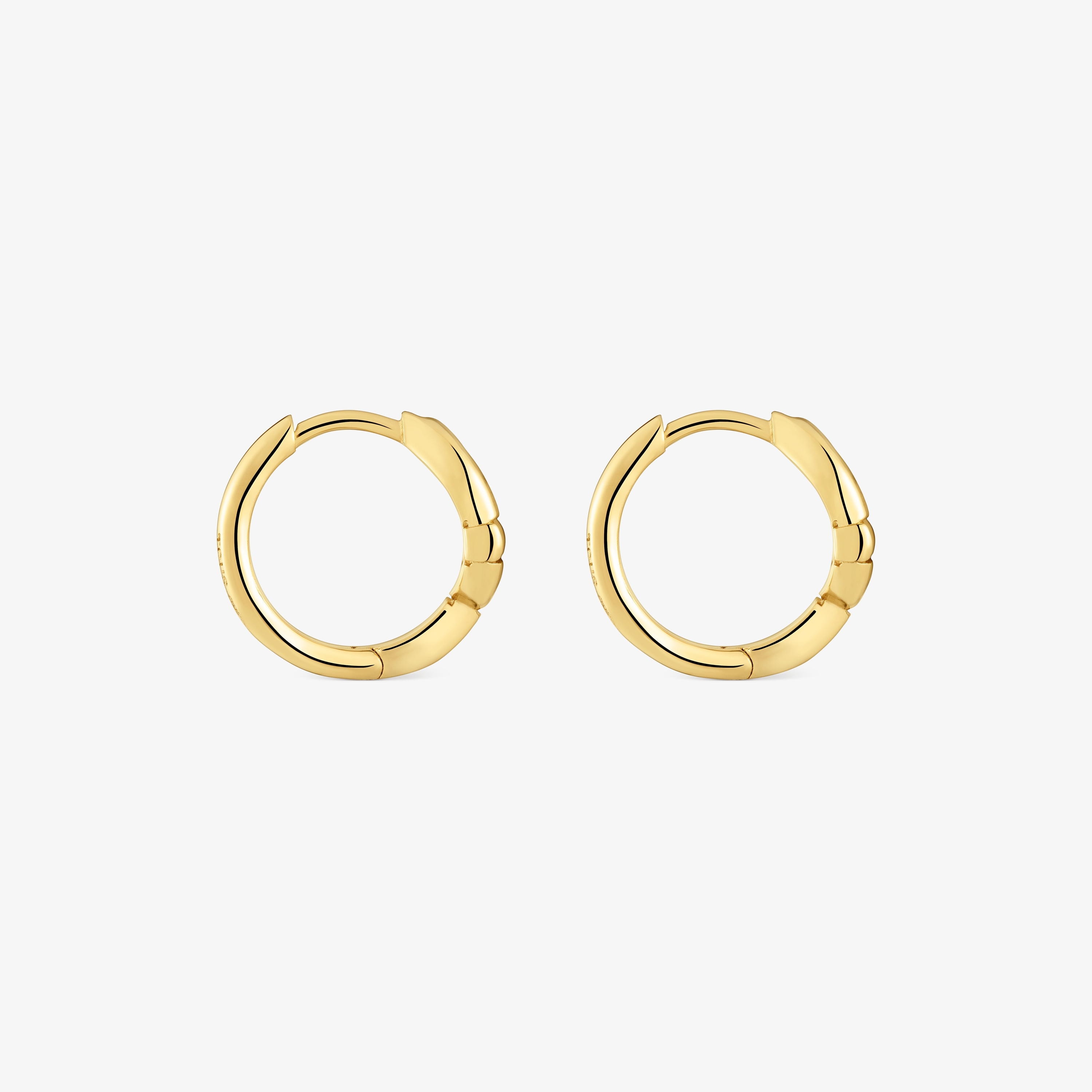 Hoop earrings with 18K gold vermeil and motif TOUS MANIFESTO