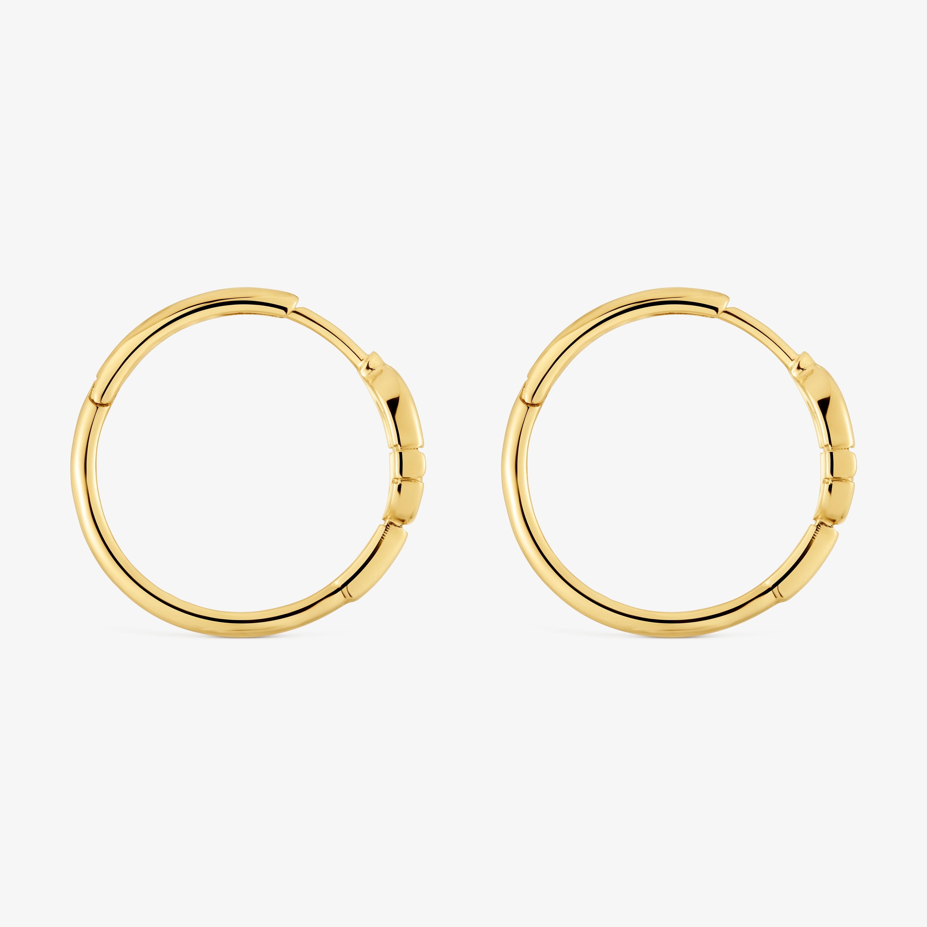 Short Hoop earrings with 18K gold vermeil and motif TOUS MANIFESTO