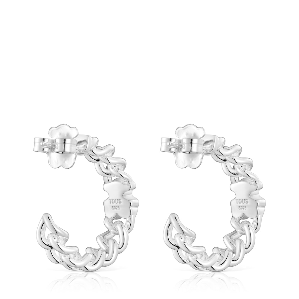 Pendientes aro de plata motivo oso Bold Motif Pendientes aro de plata motivo oso Bold Motif