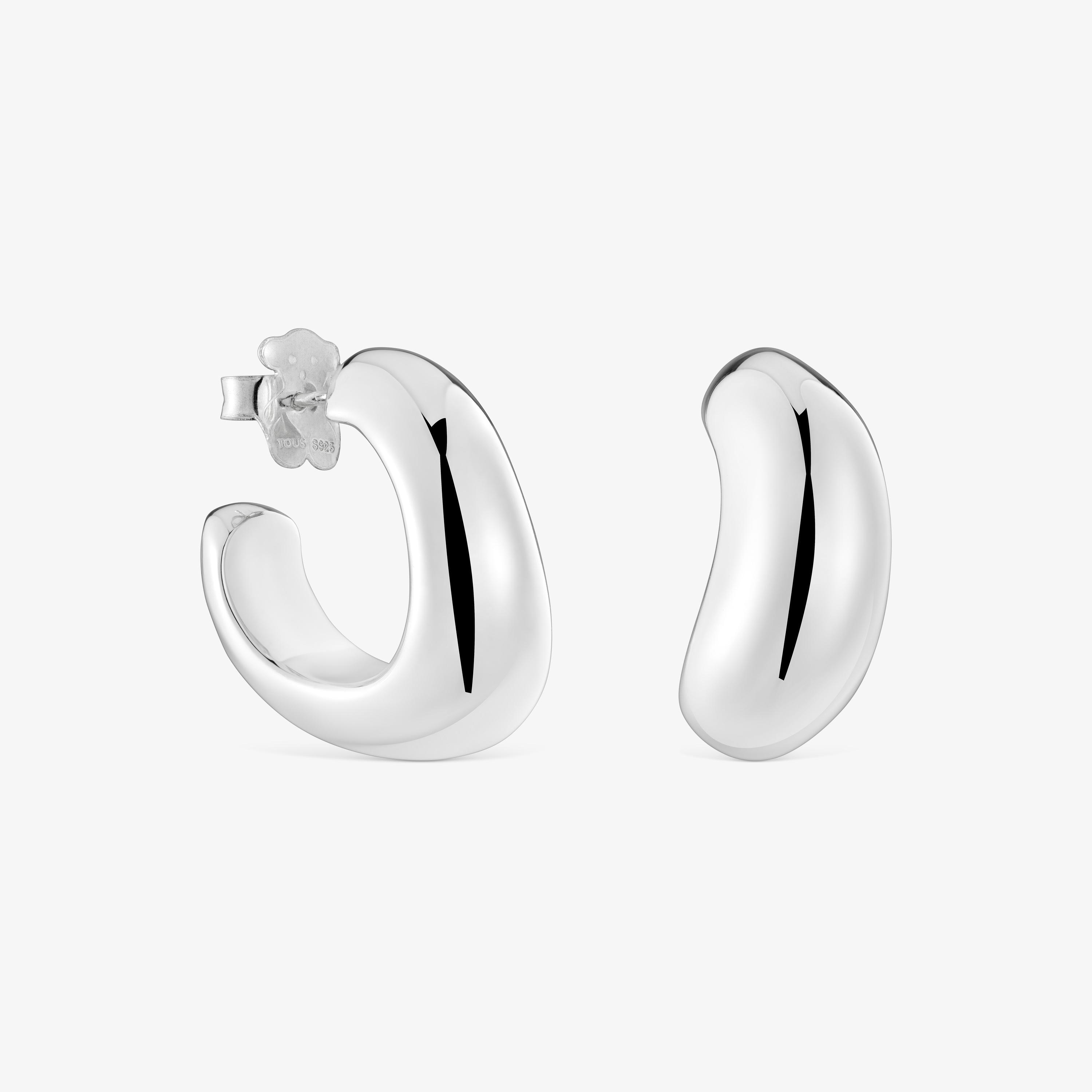 Silver Hoop earrings Galia Basics
