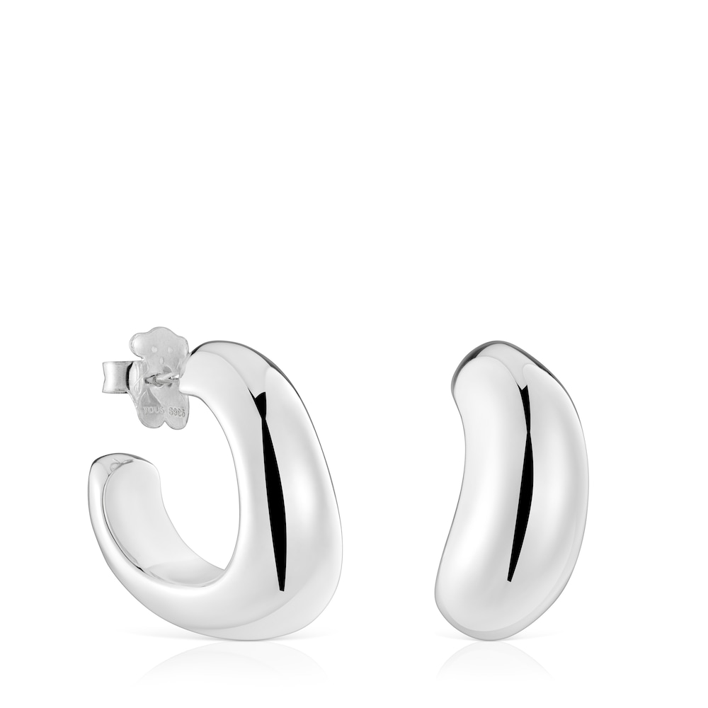 Silver Hoop earrings Galia Basics