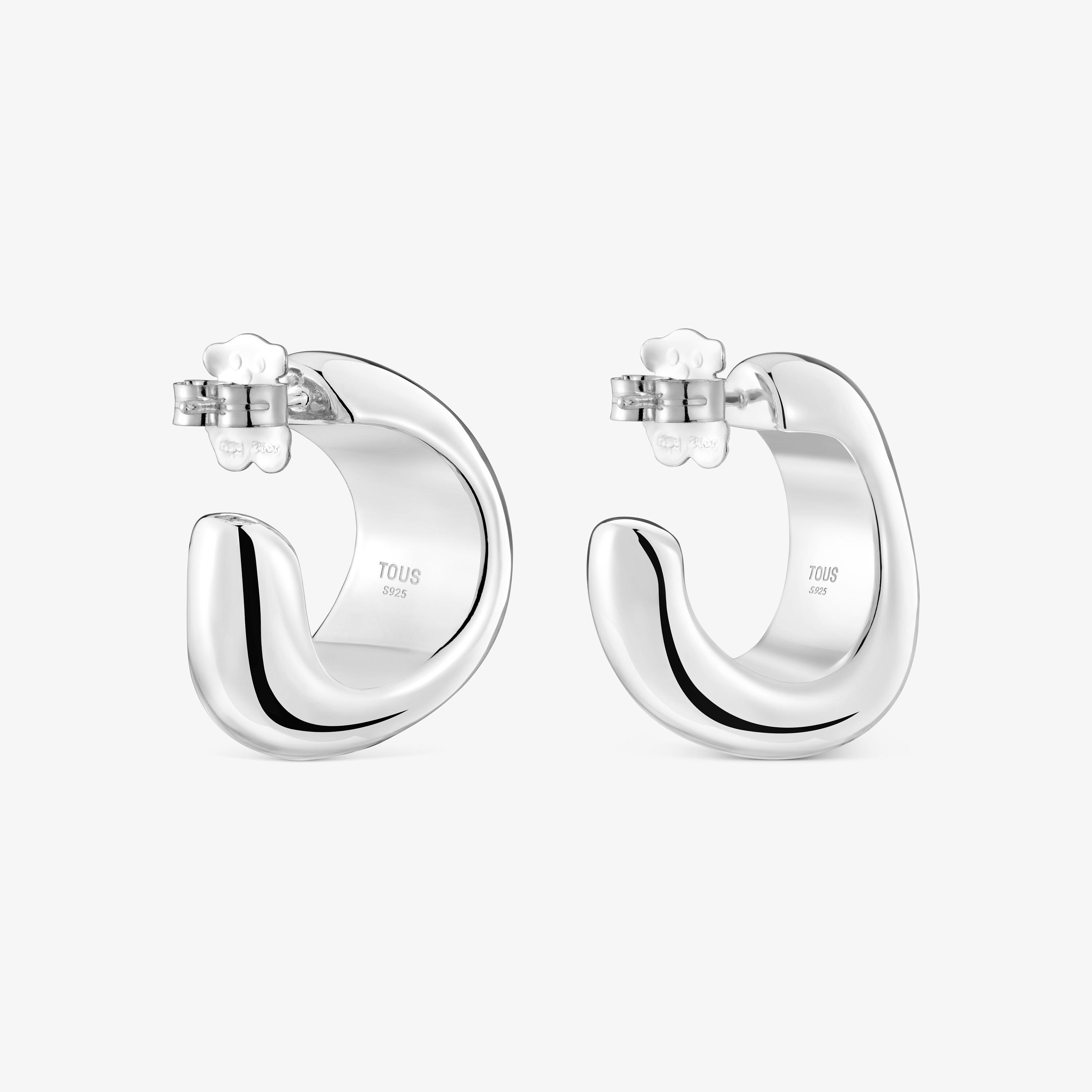 Silver Hoop earrings Galia Basics